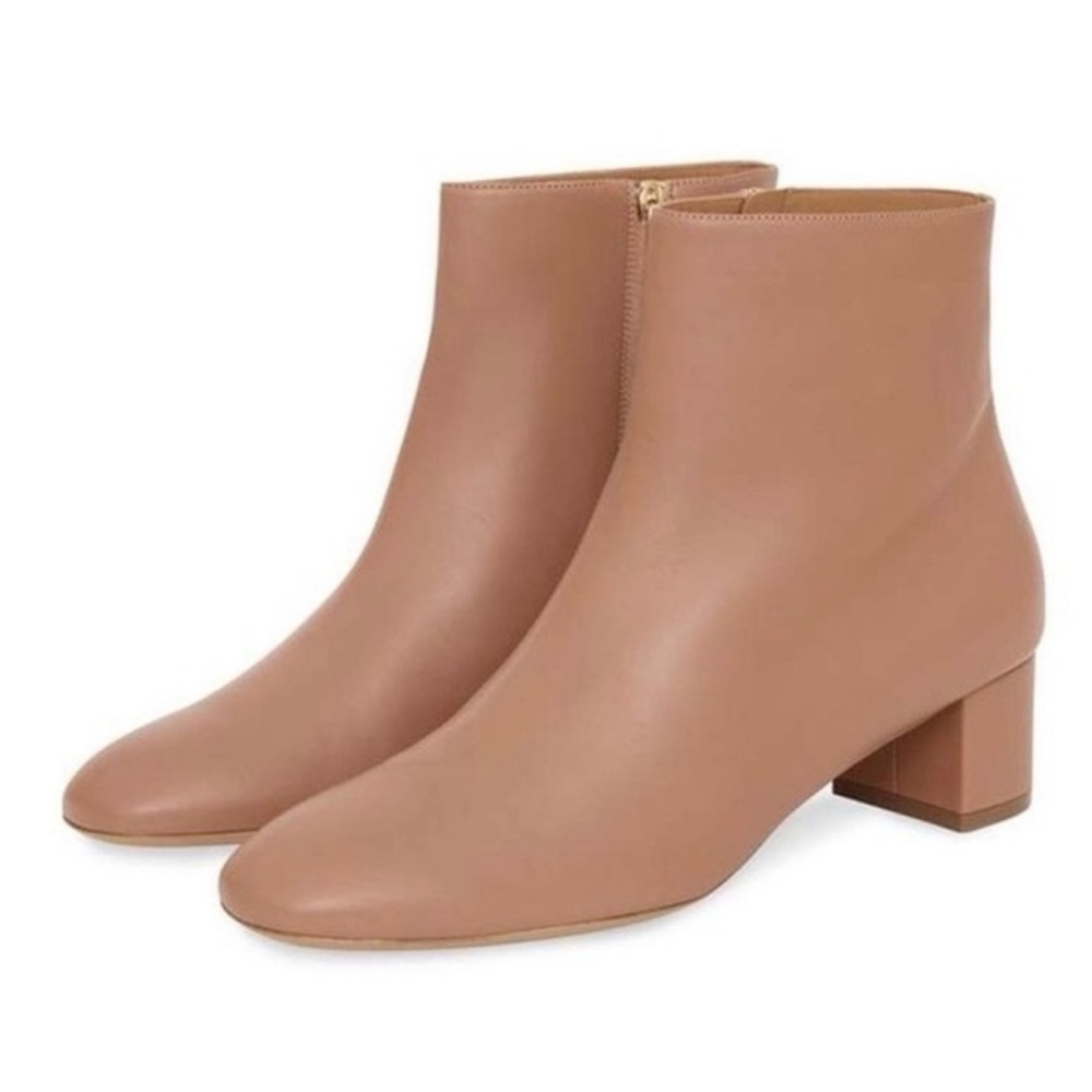 Mansur Gavriel Blush Leather Booties - Size 39.5/9